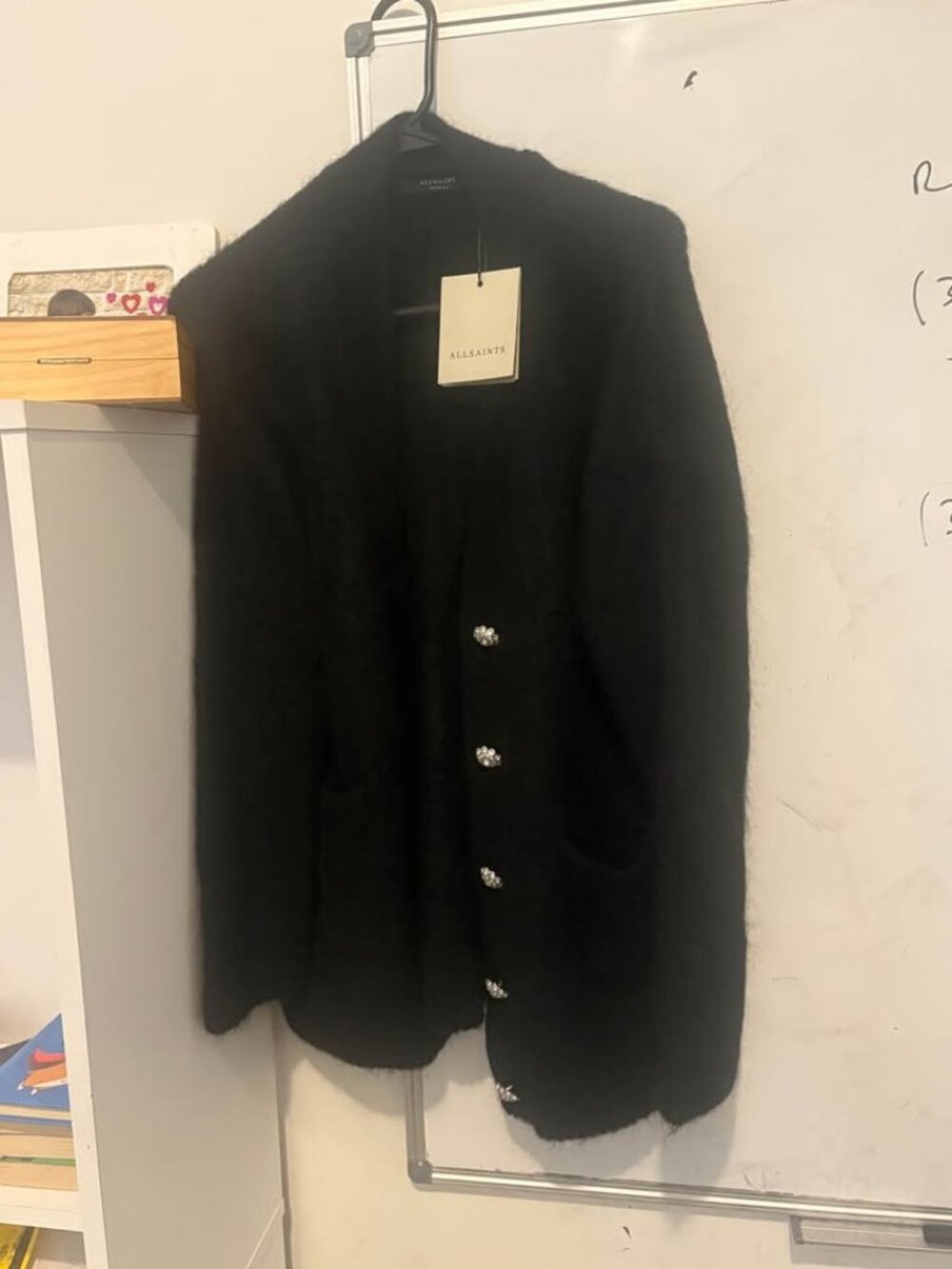 ALLSAINTS Rubi embellished cardigan black